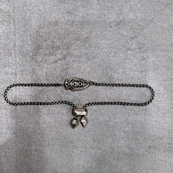 Kendra Scott Arrowhead Silver Druzy Adjustable Bracelet - Picture 6 of 6